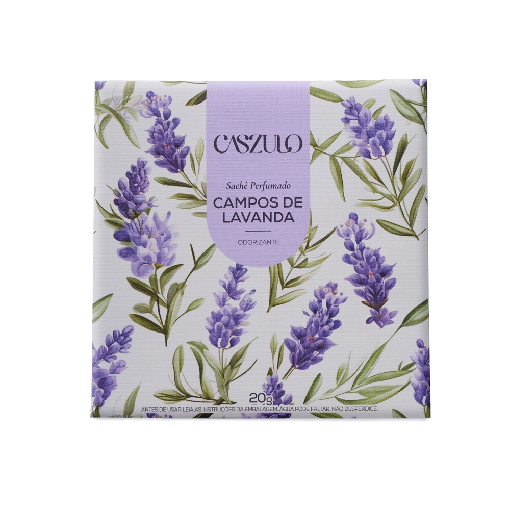 Sachê Perfumado Campos de Lavanda Caszulo - 20g Produto Sachê Perfumado Campos de Lavanda Caszulo - 20g