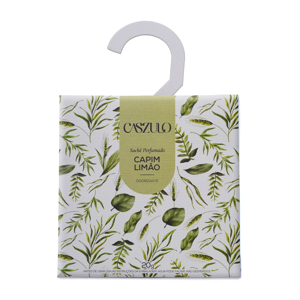 Sachê Perfumado Capim Limão Caszulo - 20g Gancho Produto Sachê Perfumado Capim Limão Caszulo - 20g Gancho