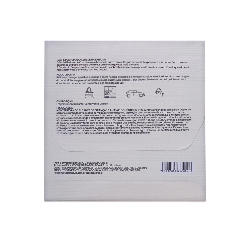 Sachê Perfumado Cerejeira em Flor Caszulo - 20g Produto Sachê Perfumado Cerejeira em Flor Caszulo - 20g