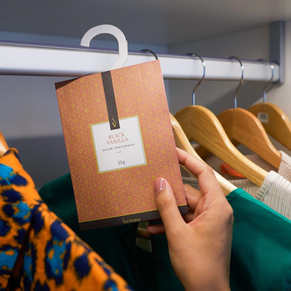 Produto Sachê Perfumado Black Vanilla Via Aroma - 25g