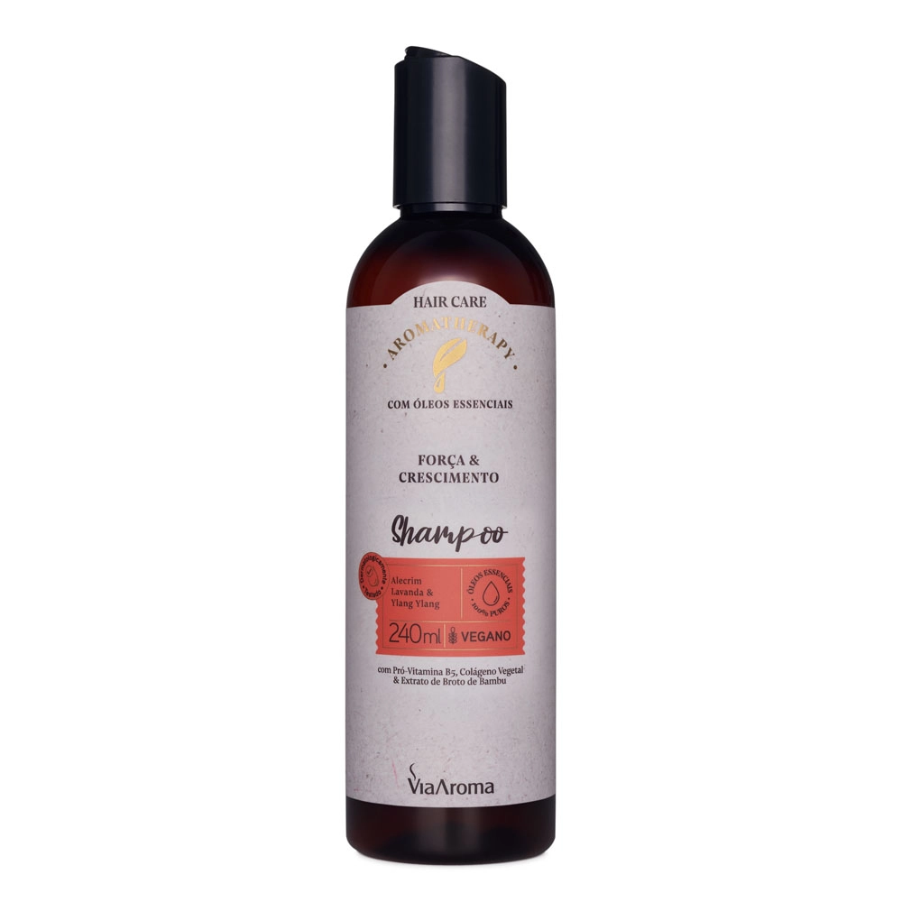 Produto Shampoo Força e Crescimento Aromatherapy Via Aroma - 240ml