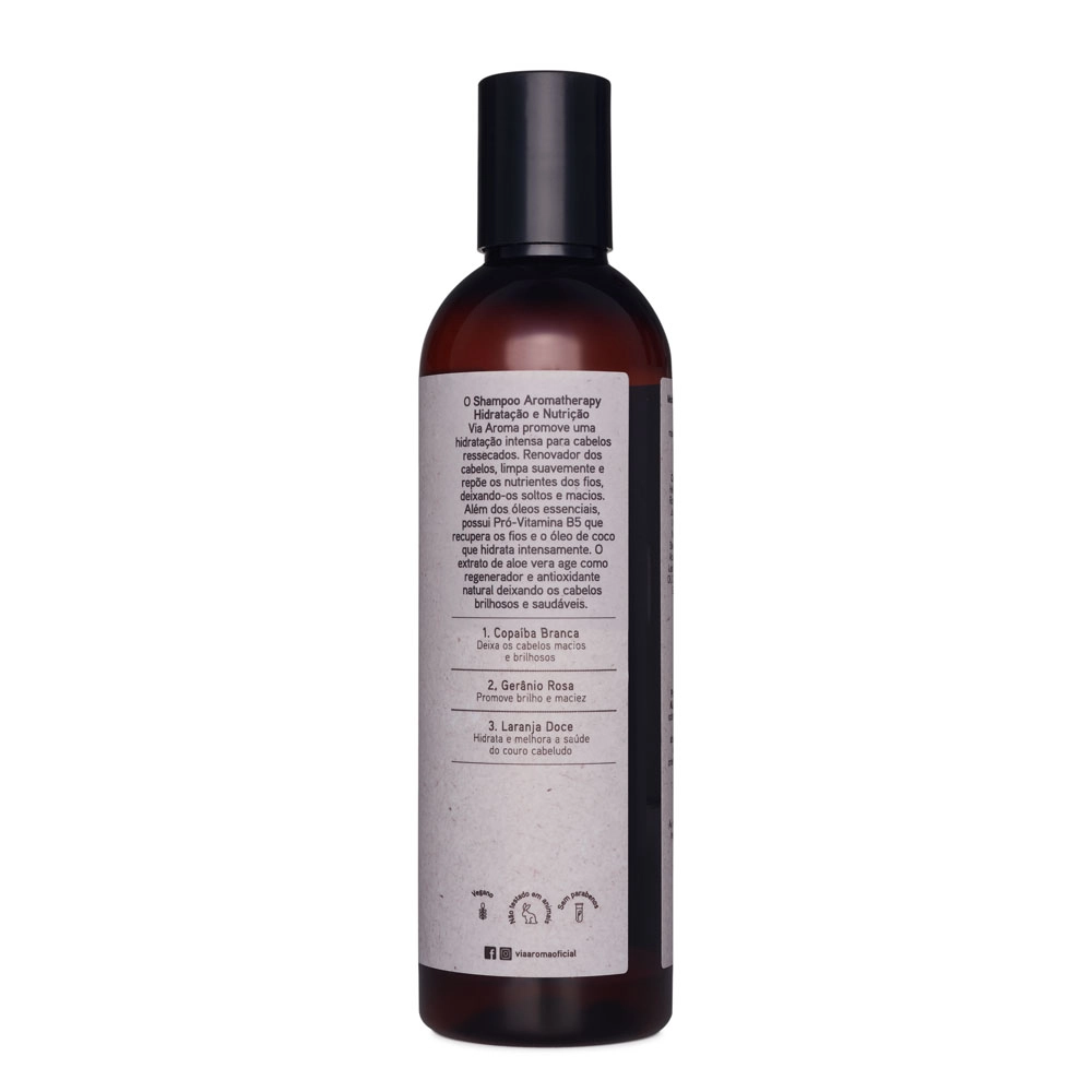 Produto Shampoo Hidratação e Nutrição Aromatherapy Via Aroma - 240ml