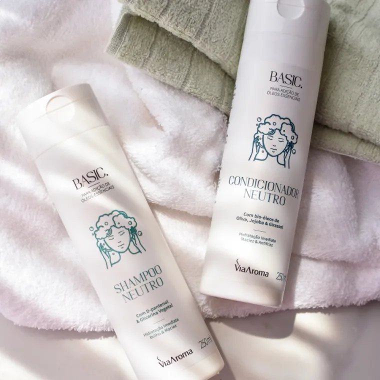 Shampoo Neutro Linha Basic Via Aroma - 250ml Produto Shampoo Neutro Linha Basic Via Aroma - 250ml