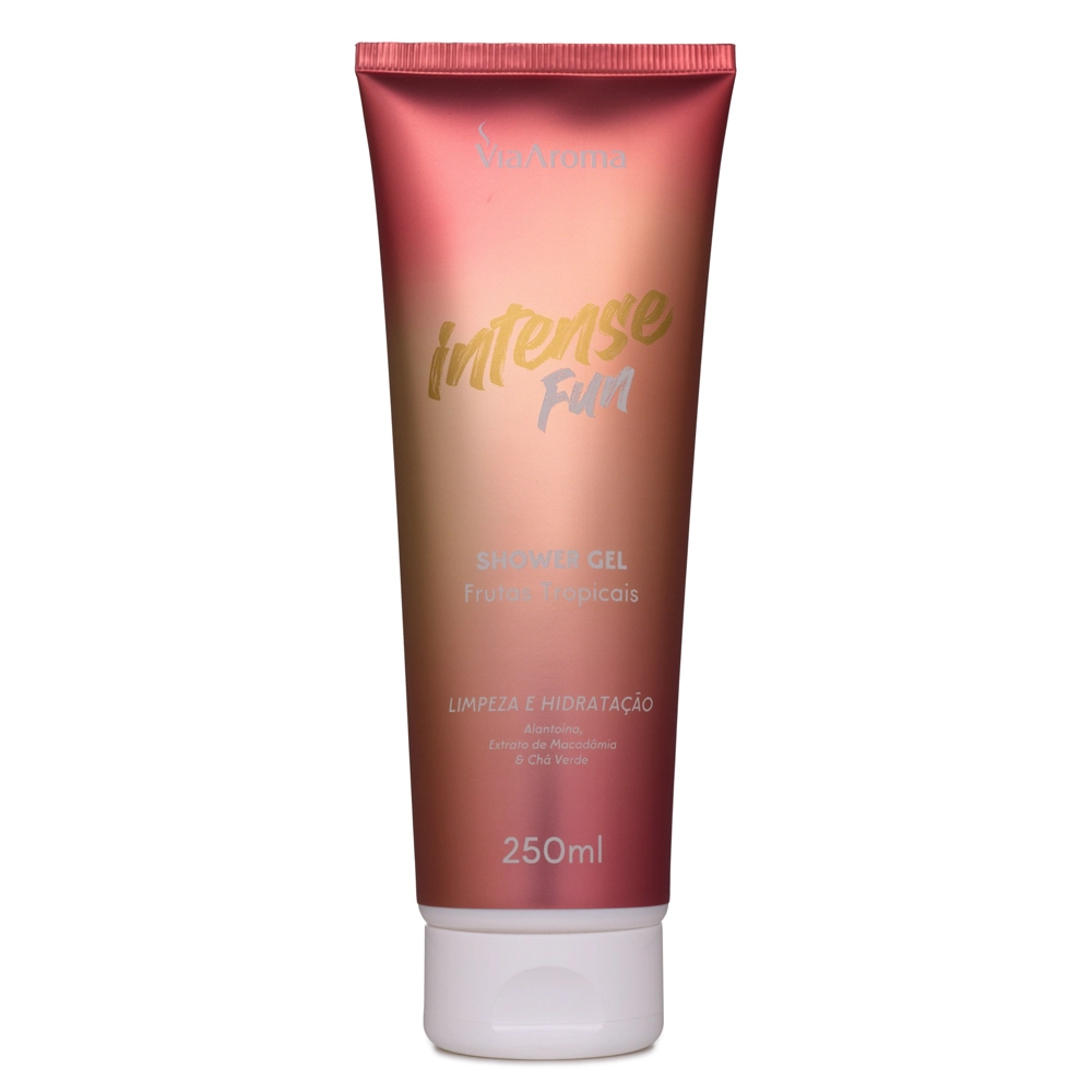 Produto Shower Gel Desodorante Intense Fun Via Aroma - 250ml Frente