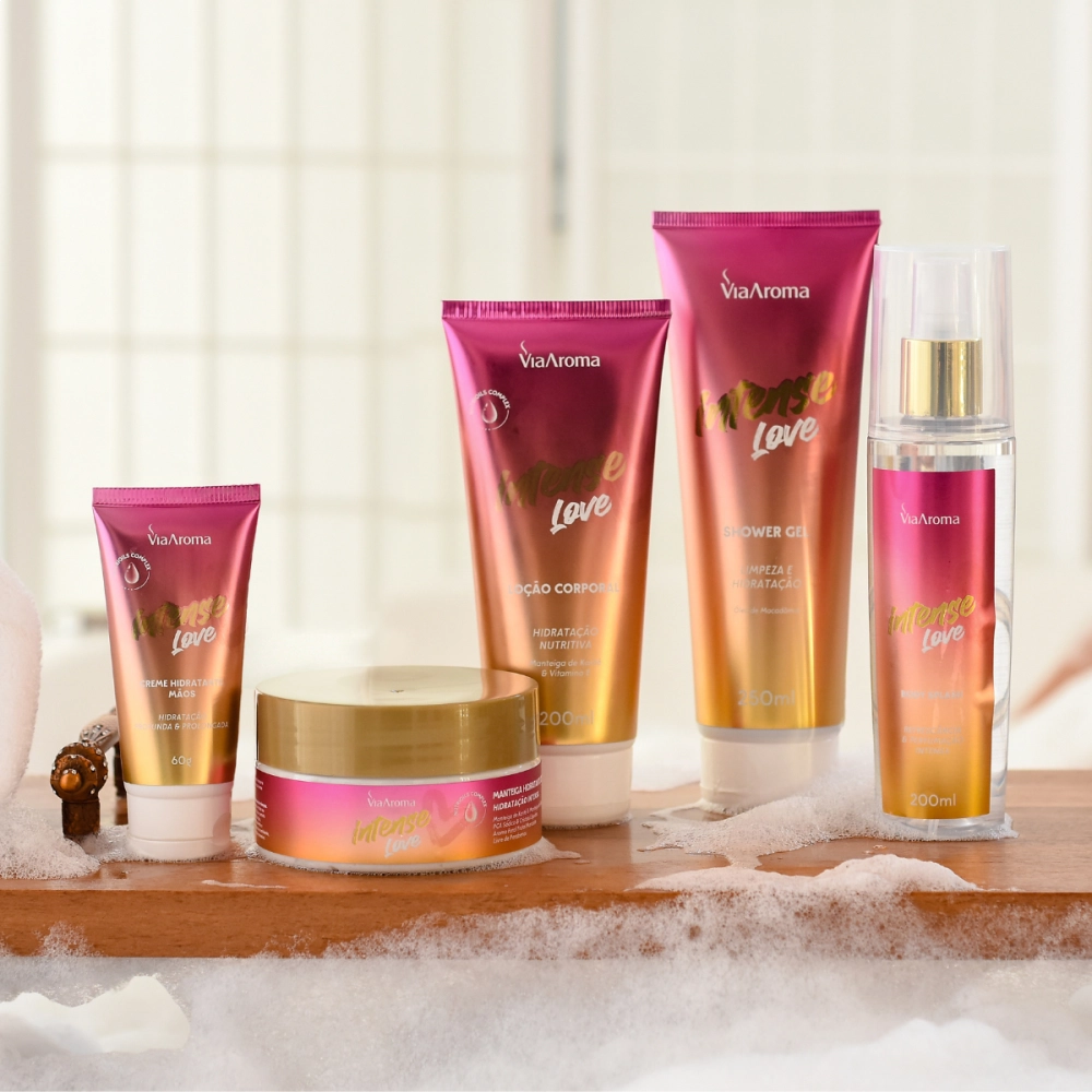 Shower Gel Desodorante Intense Love Via Aroma - 250ml Produto Shower Gel Desodorante Intense Love Via Aroma - 250ml