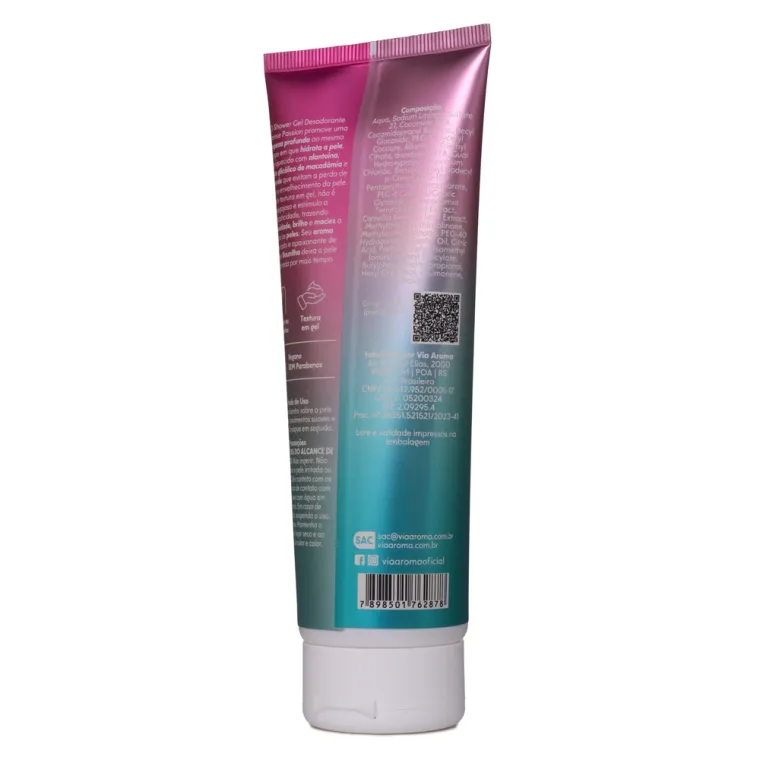 Produto Shower Gel Desodorante Intense Passion Via Aroma - 250ml