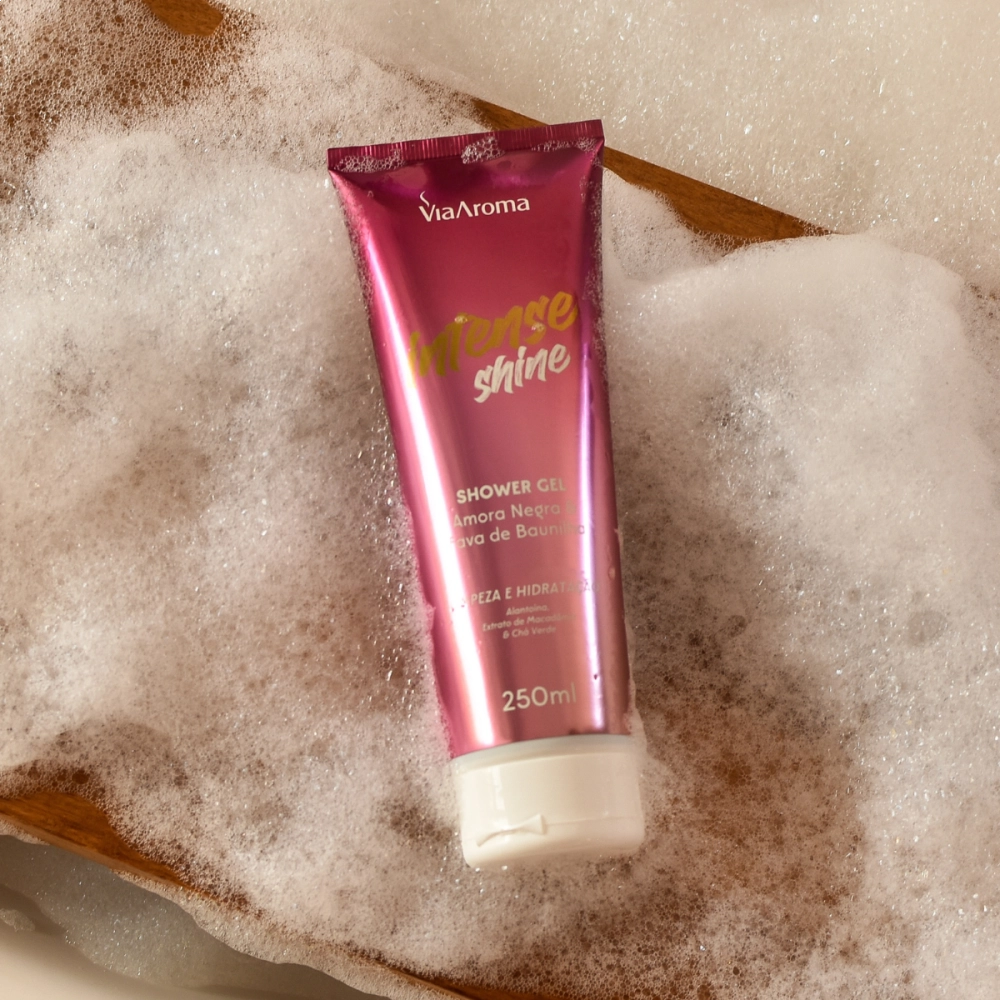 Shower Gel Desodorante Intense Shine Via Aroma - 250ml Produto Shower Gel Desodorante Intense Shine Via Aroma - 250ml