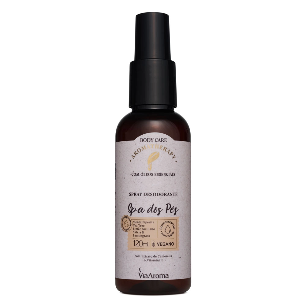 Produto Spray Desodorante Spa dos Pés Aromatherapy Via Aroma - 120ml