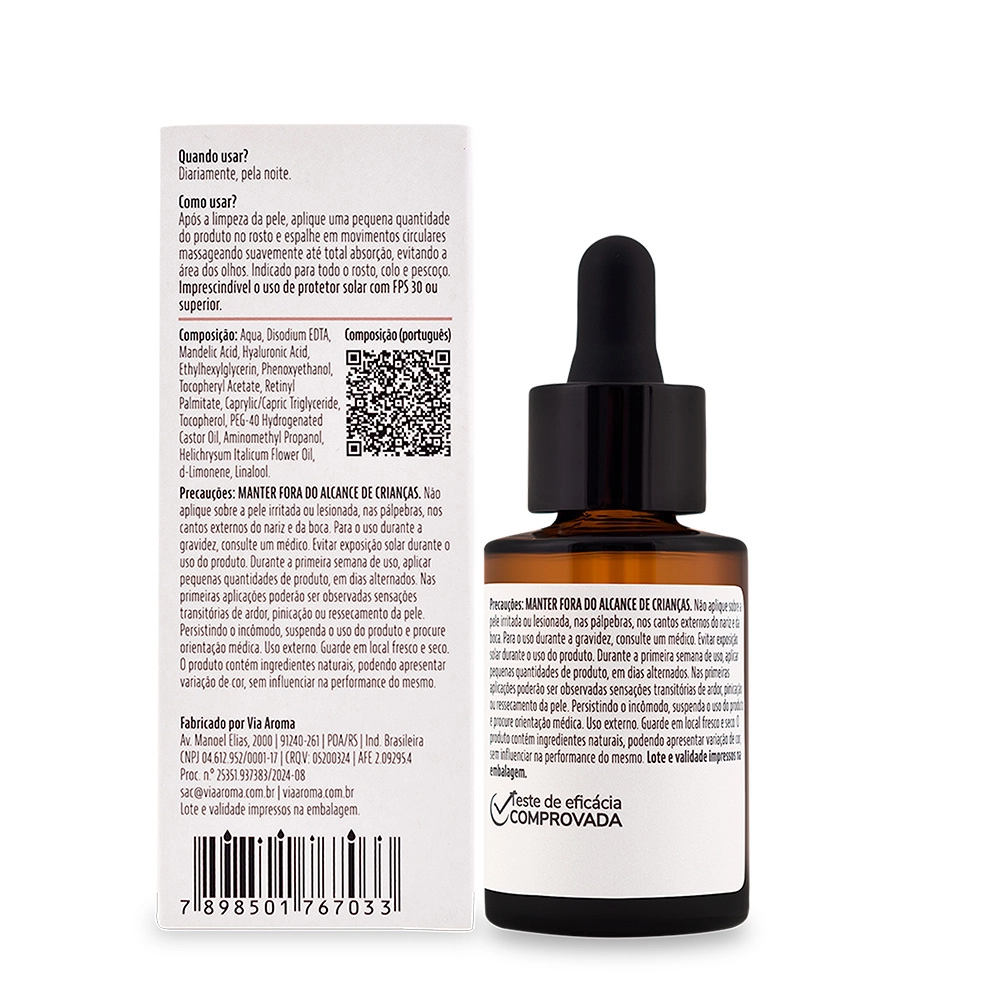 Produto V.Skin Sérum Antissinais Via Aroma - 30 ml