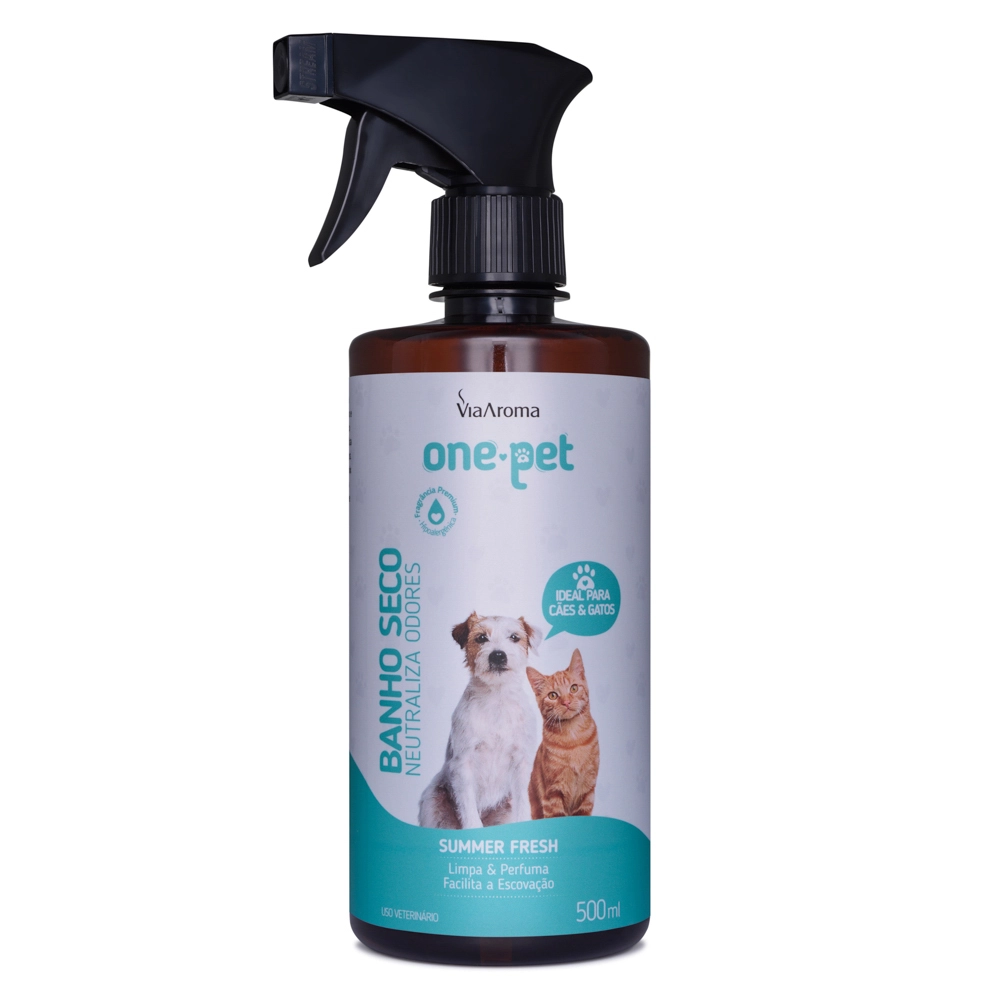 Banho a Seco One Pet Via Aroma - 500 ml Frente