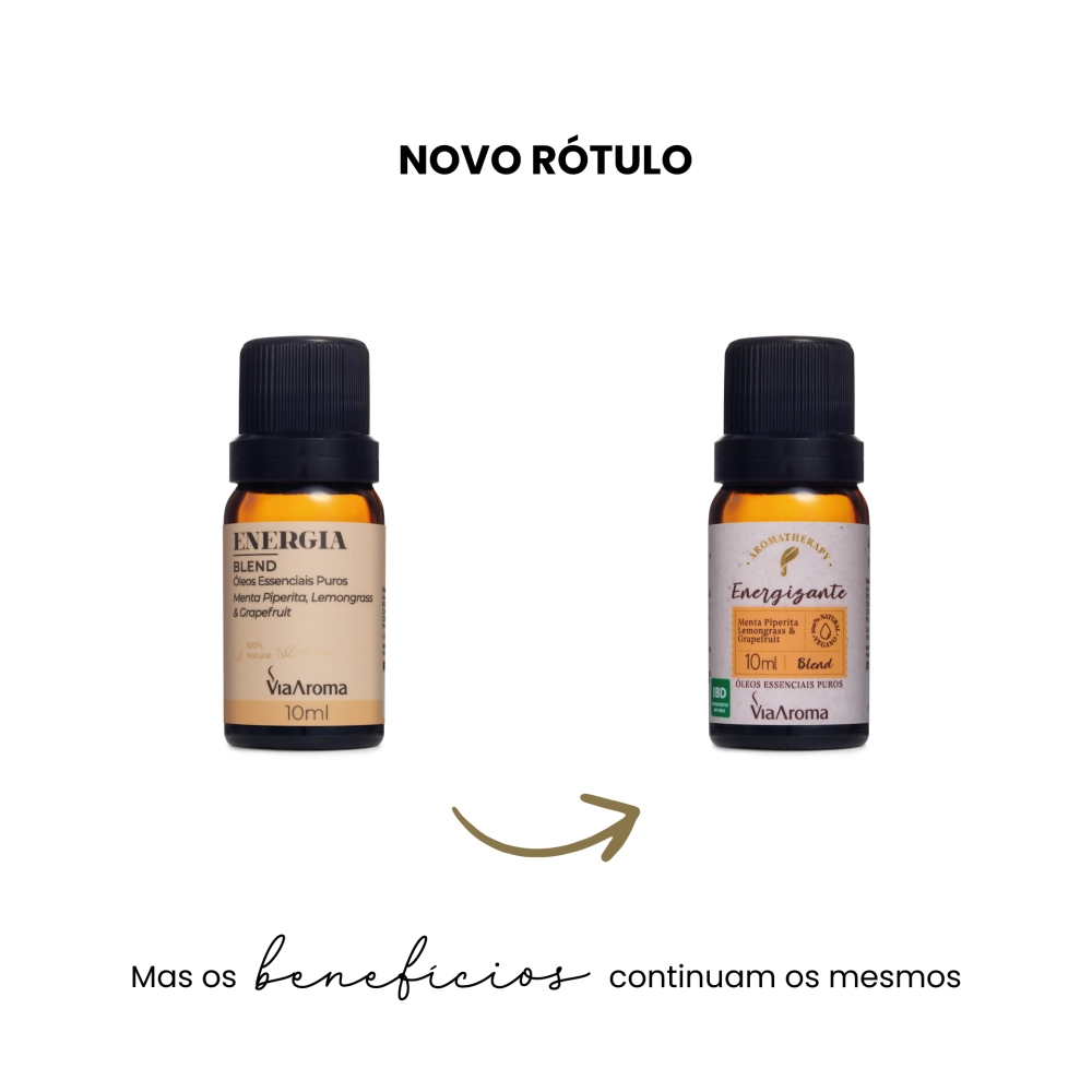Blend de Ãleos Essenciais Energizante Via Aroma - 10ml Antes e depois Blend de Ãleos Essenciais Energizante Via Aroma - 10ml Antes e depois