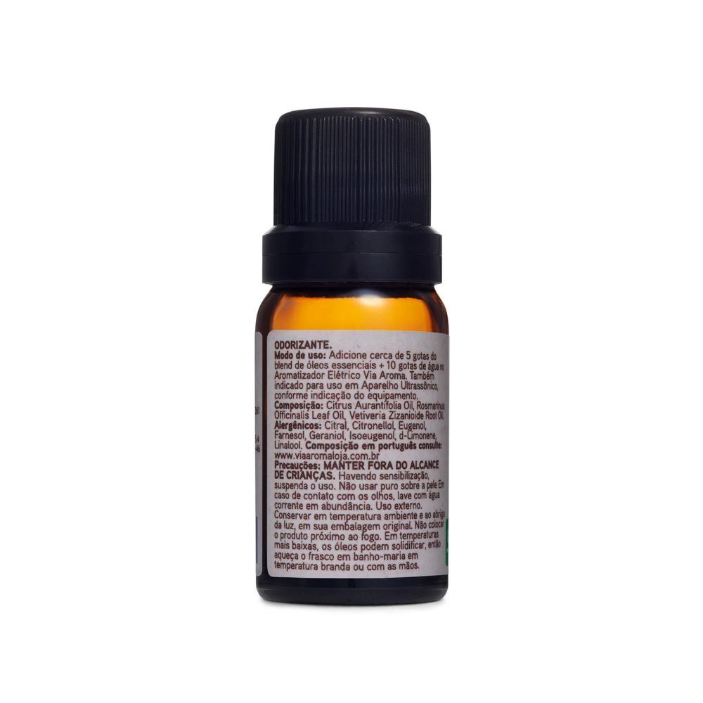 Blend de Óleos Essenciais Foco Via Aroma - 10ml Traseira 