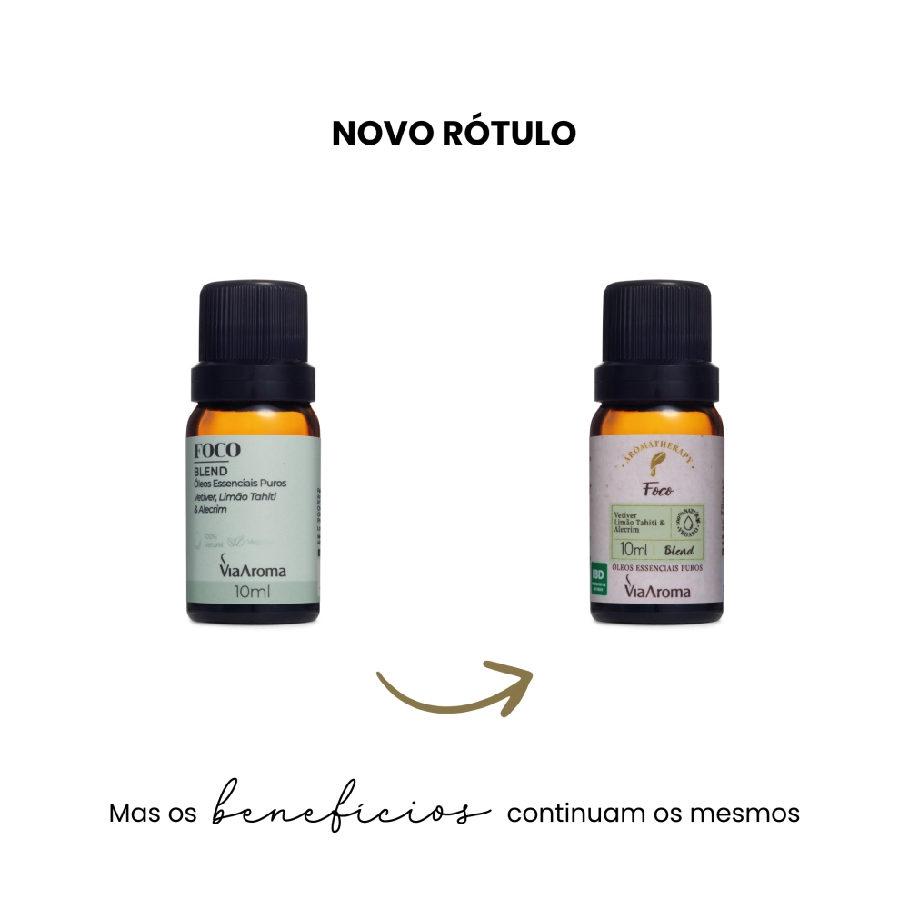 Blend de Óleos Essenciais Foco Via Aroma - 10ml Antes e depois 