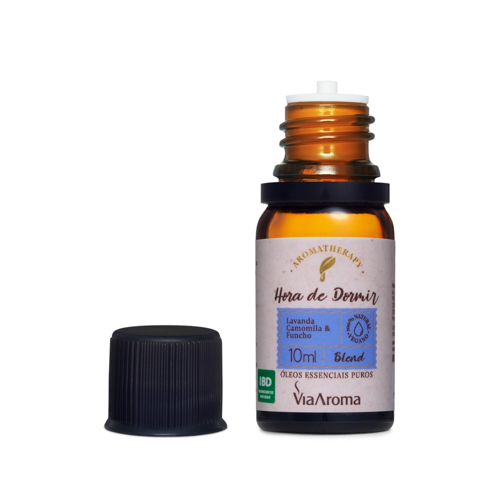 Blend de Óleos Essenciais Hora de Dormir Via Aroma - 10ml Sem tampa 