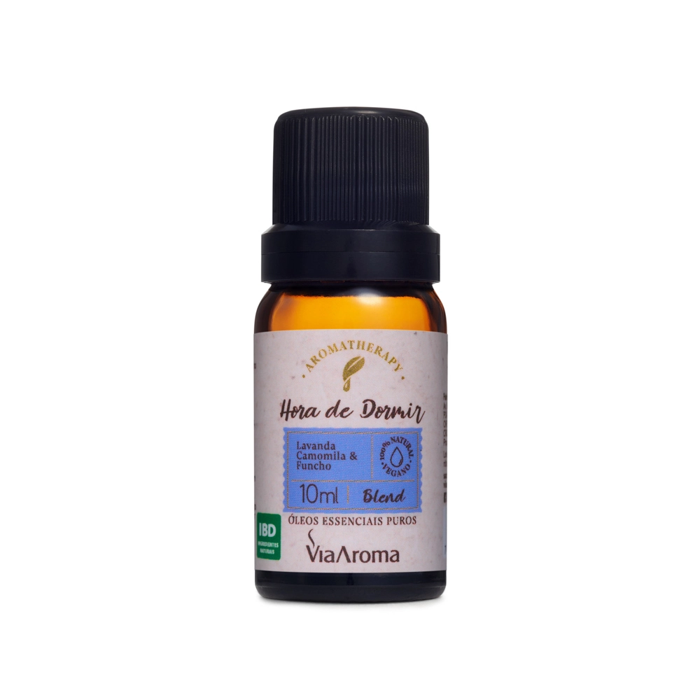 Blend de Óleos Essenciais Hora de Dormir Via Aroma - 10ml Frente