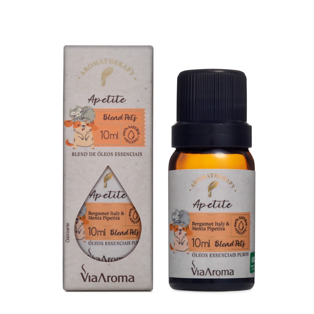 Blend de Óleos Essenciais Pets Apetite Via Aroma - 10ml Produto fora da embalagem