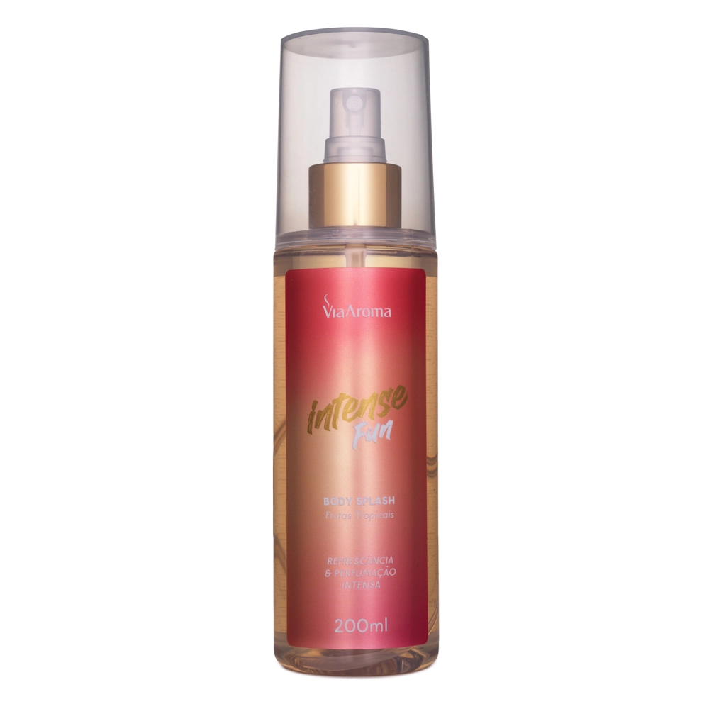 Body Splash Desodorante Intense Fun Via Aroma - 200ml Frente