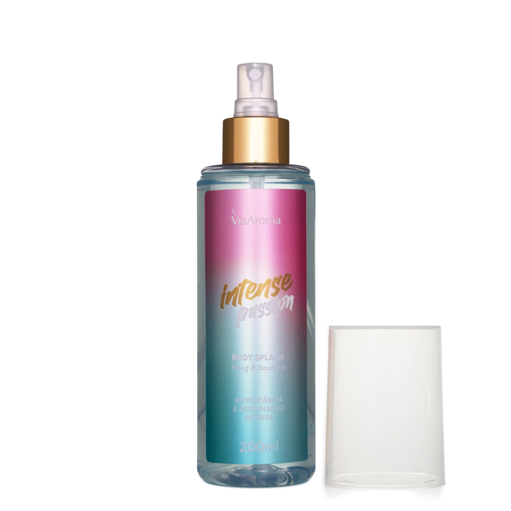  Body Splash Desodorante Intense Passion Via Aroma - 200ml Sem tampa