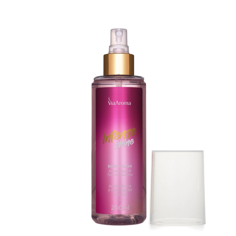  Body Splash Desodorante Intense Shine Via Aroma - 200ml Sem tampa