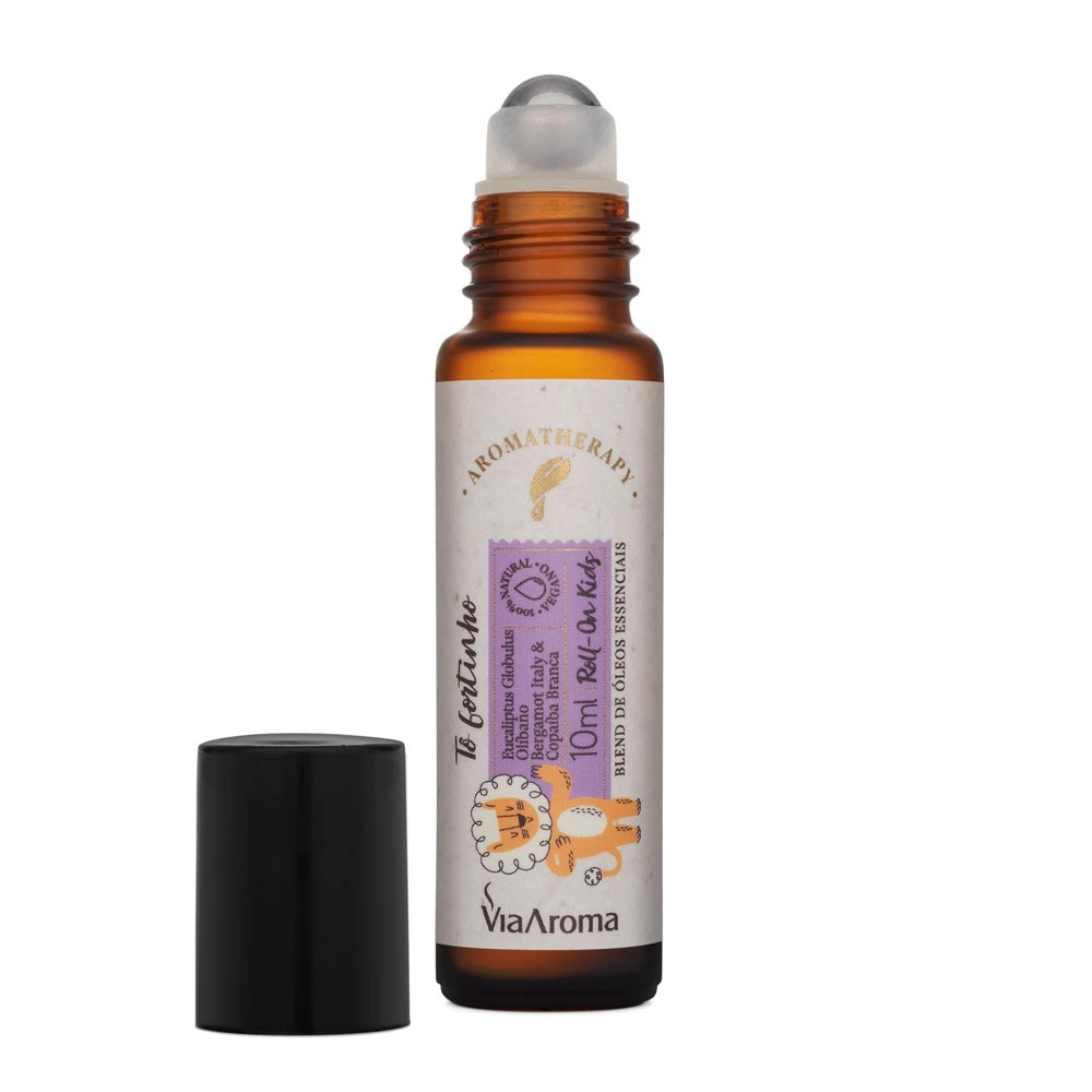 Roll-on Óleos Essenciais Kids Tô fortinho Via Aroma - 10ml sEM TAMPA