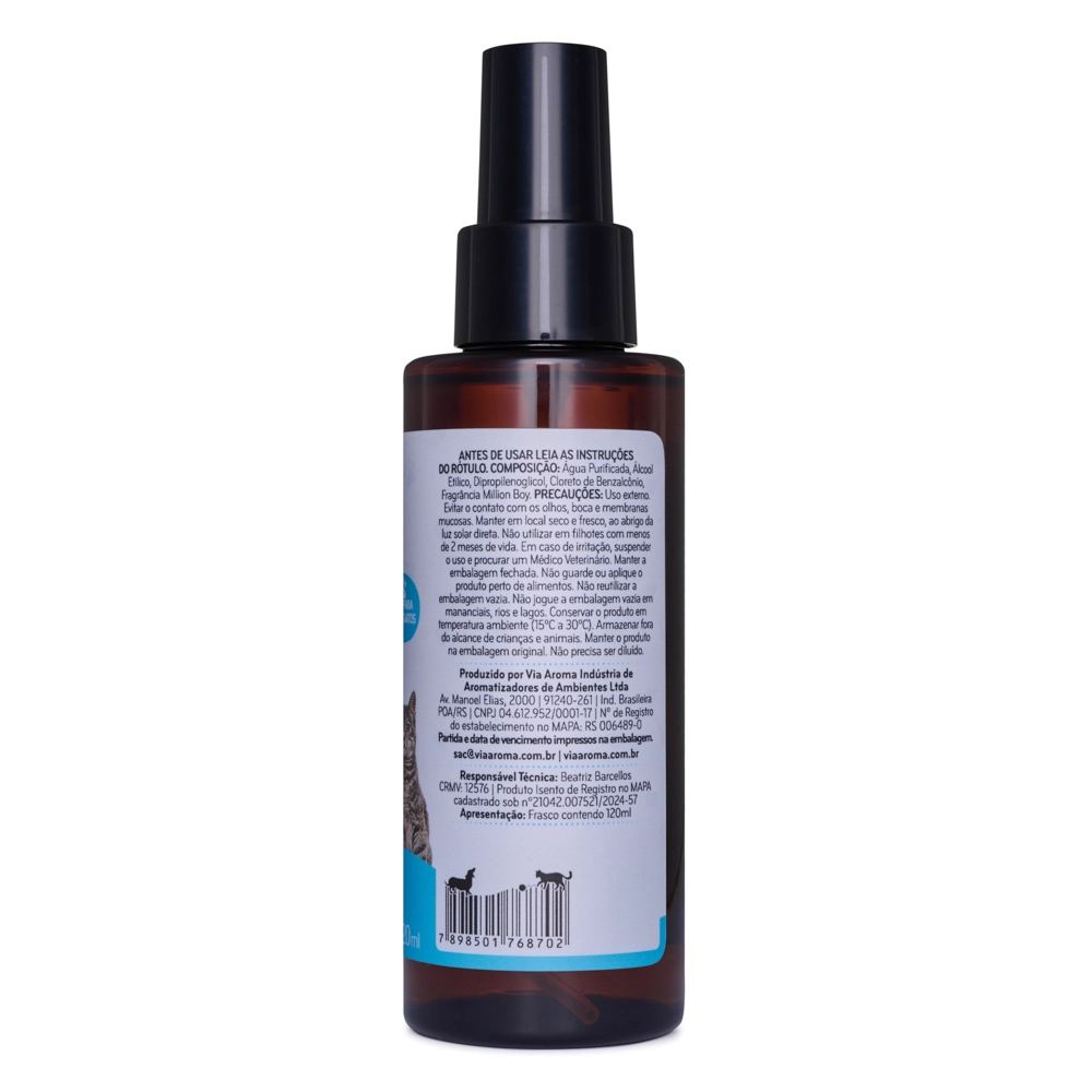 Colônia One Pet Macho Via Aroma – 120 ml Lateral esquerda