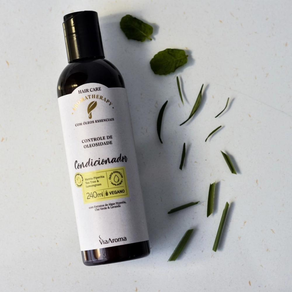  Condicionador Controle de Oleosidade Aromatherapy Via Aroma - 240ml Produzida