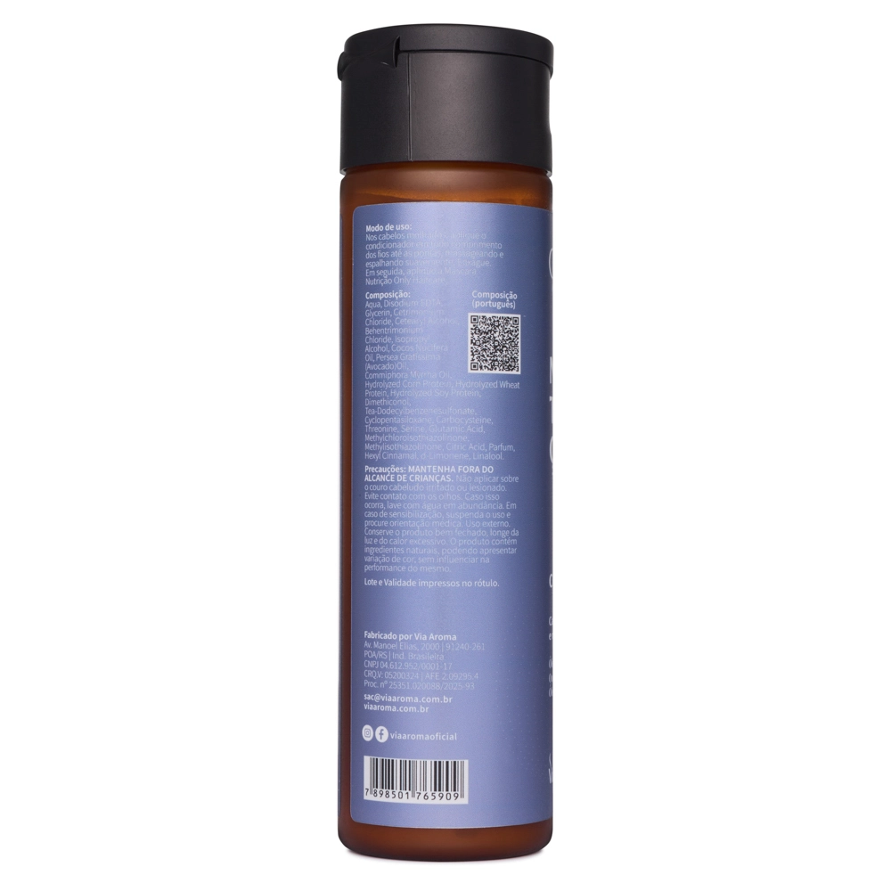 Condicionador Nutrição Only Haircare Via Aroma - 250ml Lateral esquerda 