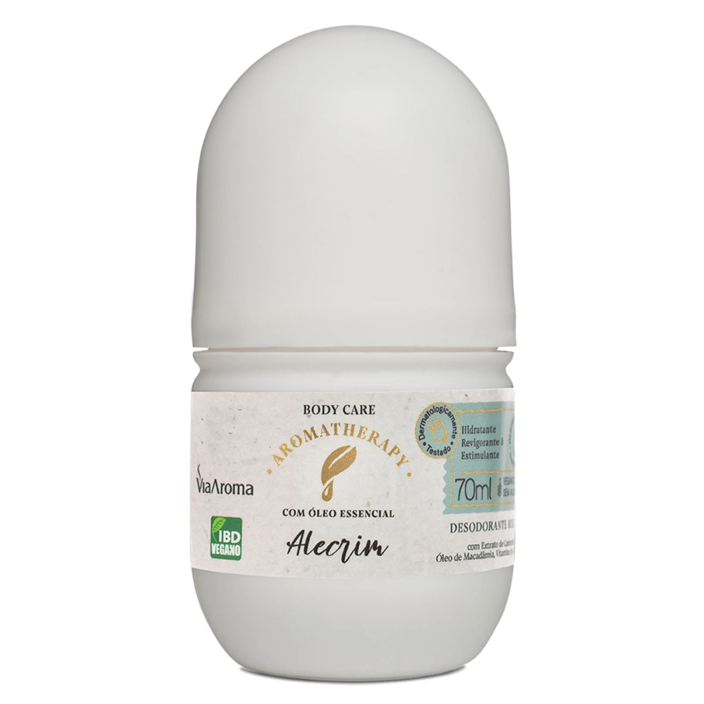 Desodorante Roll-On Alecrim Aromatherapy Via Aroma – 70 ml Frente