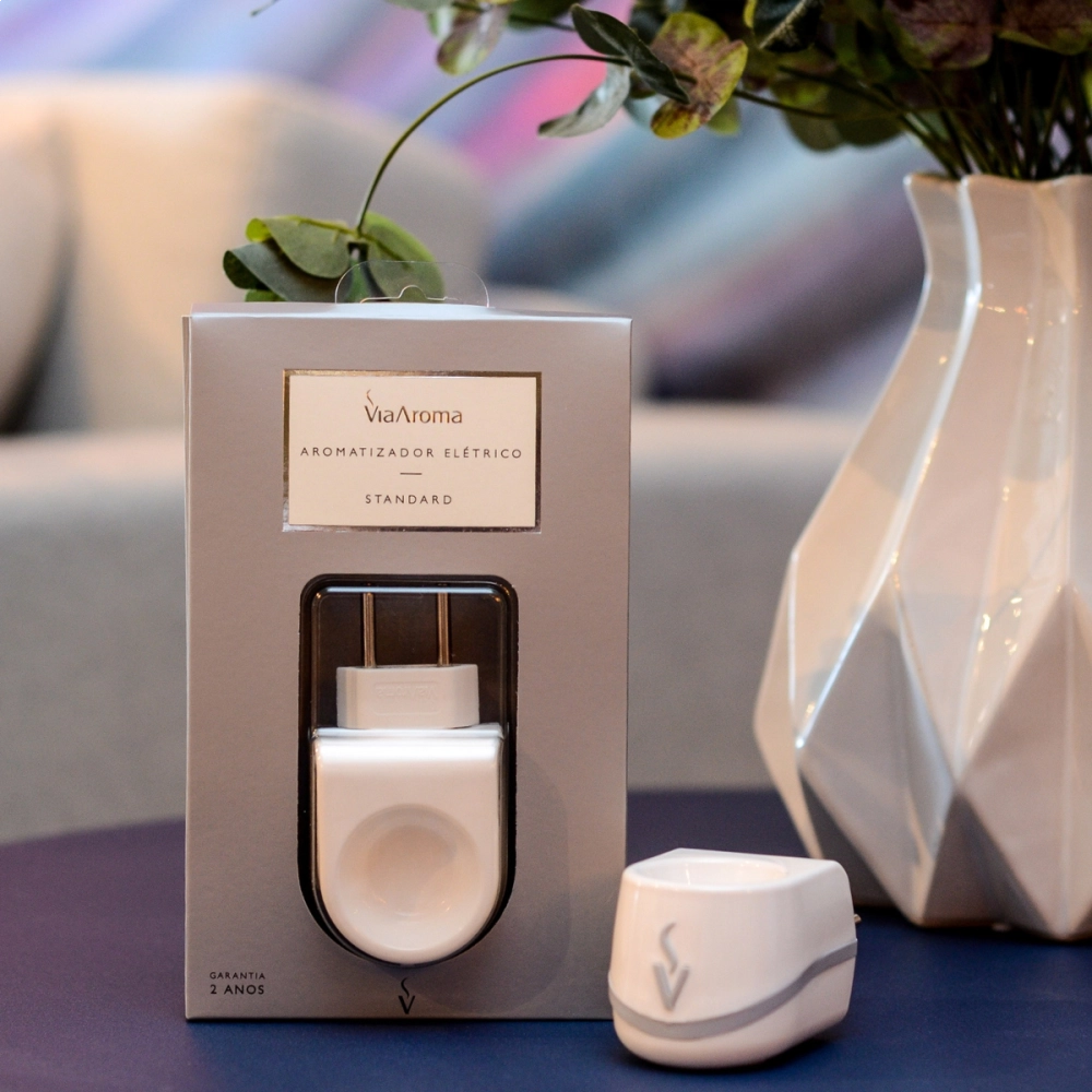 Difusor Aromatizador Elétrico Bivolt Standard - Via Aroma Embalagem