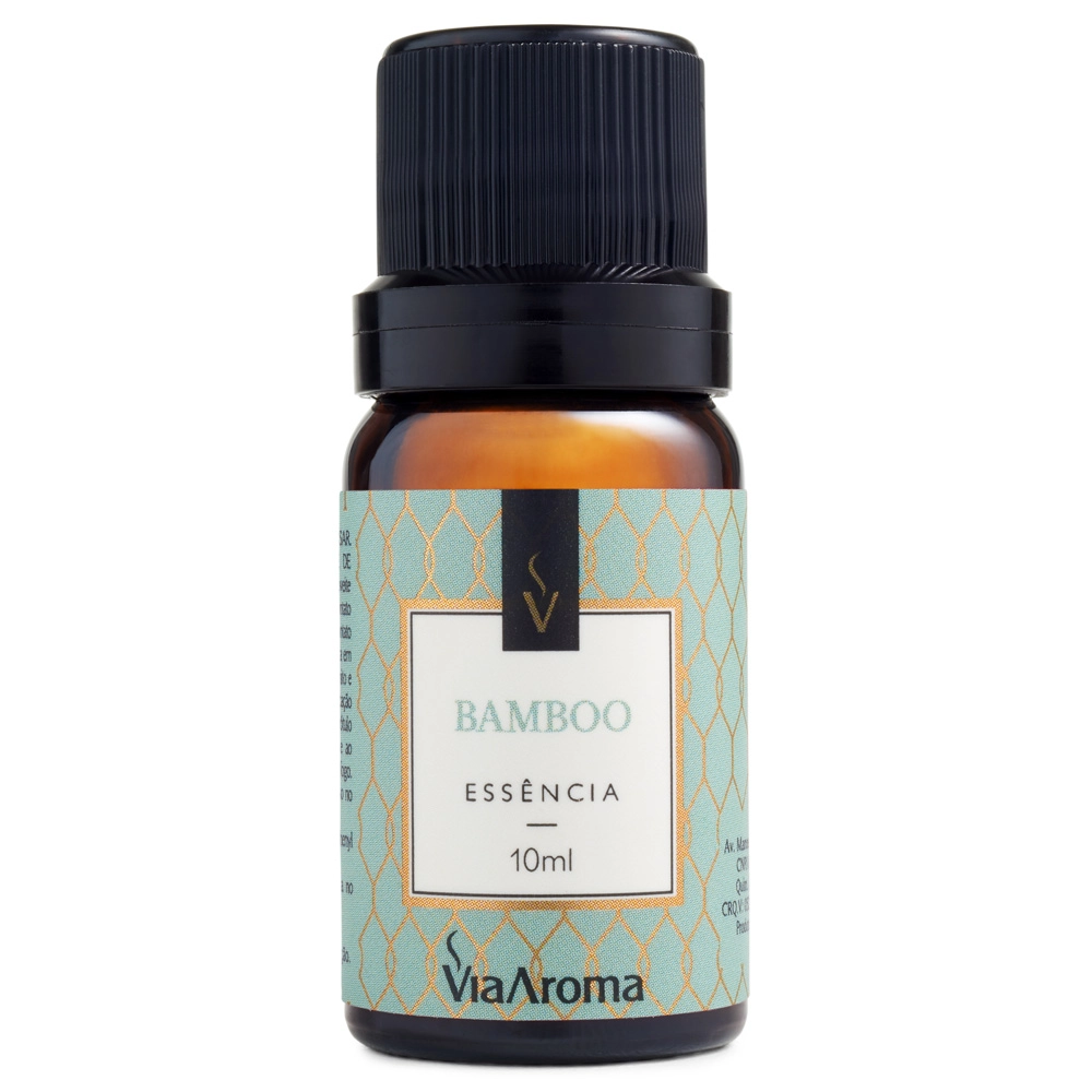 Difusor Aromatizador Standard Black com Essência Bamboo Via Aroma - 10ml