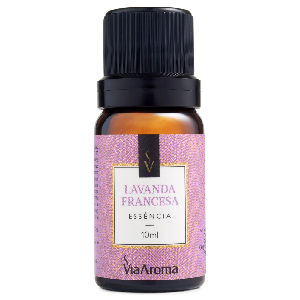 Difusor Aromatizador Standard Black com Essência Lavanda Francesa Via Aroma - 10ml