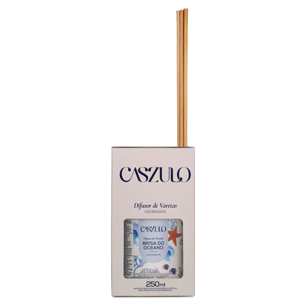 Difusor de Varetas Brisa do Oceano Caszulo - 250ml Embalagem