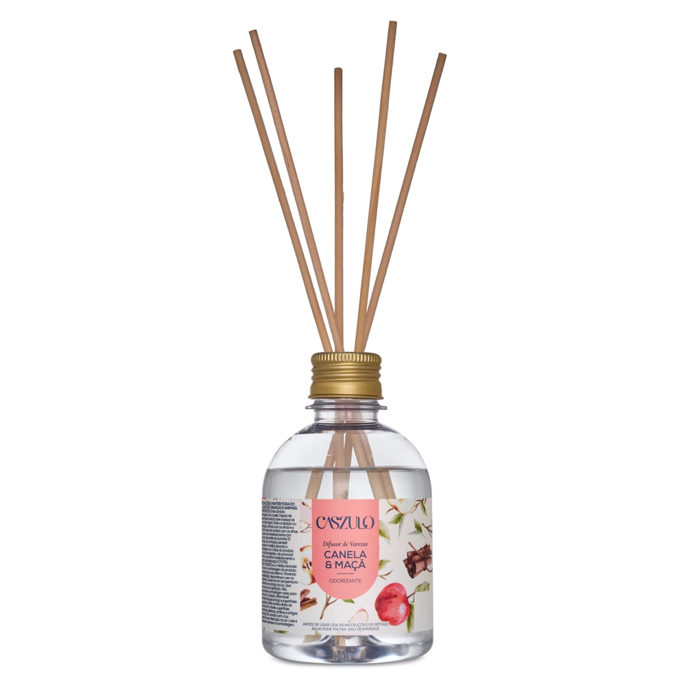 Difusor de Varetas Canela e Maça Caszulo - 250ml Frente