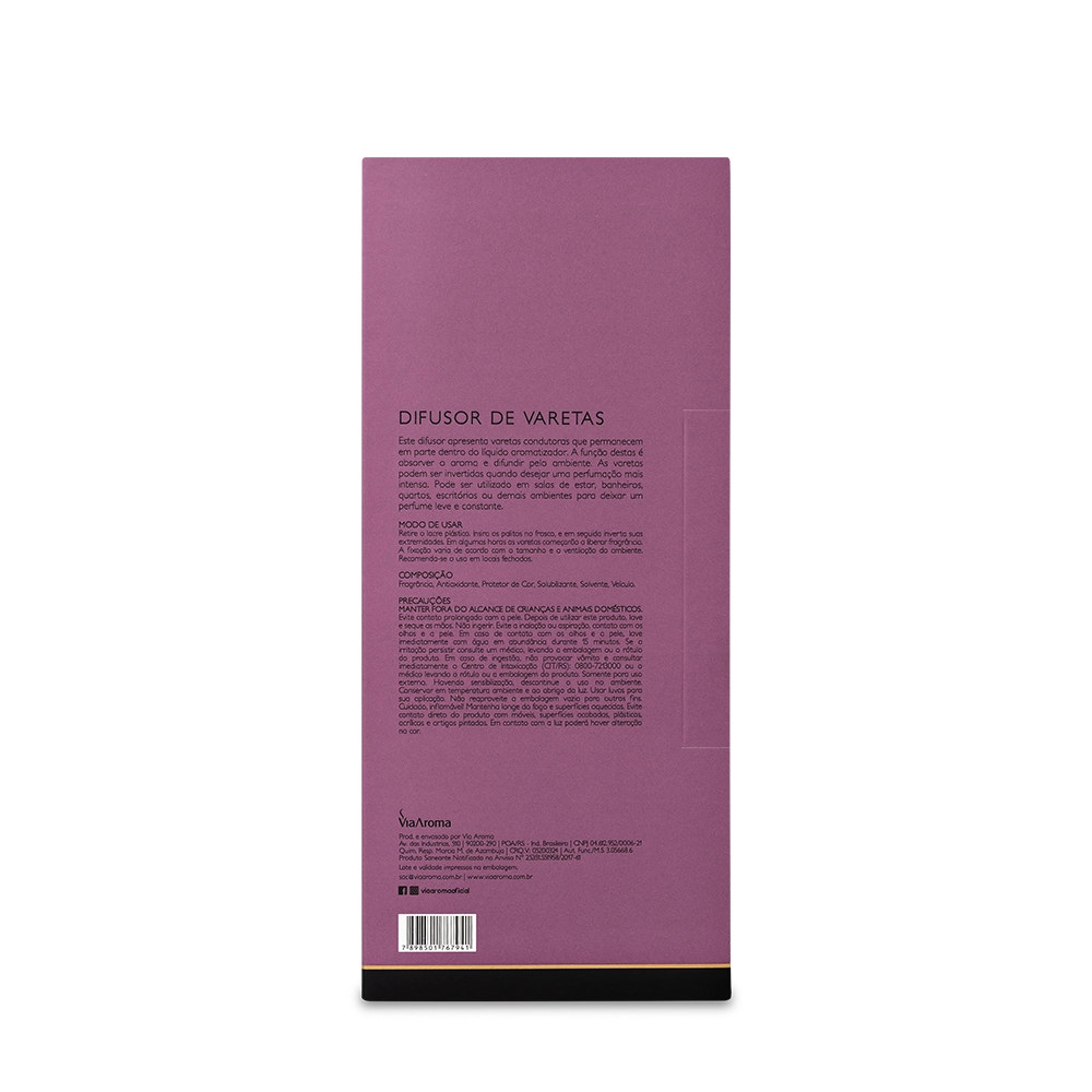 Difusor de Varetas Lavanda Francesa Via Aroma - 200ml