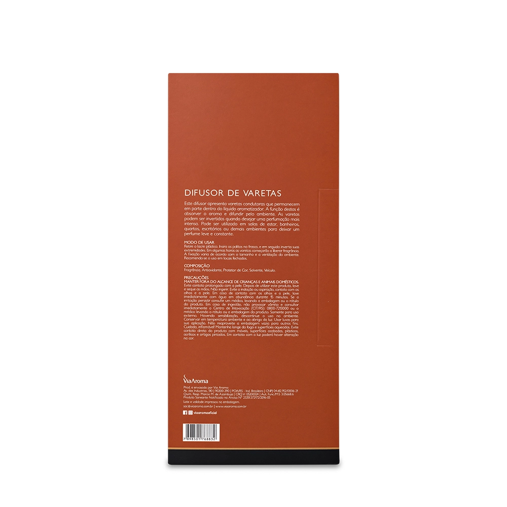 Difusor de Varetas Musk Via Aroma - 200ml