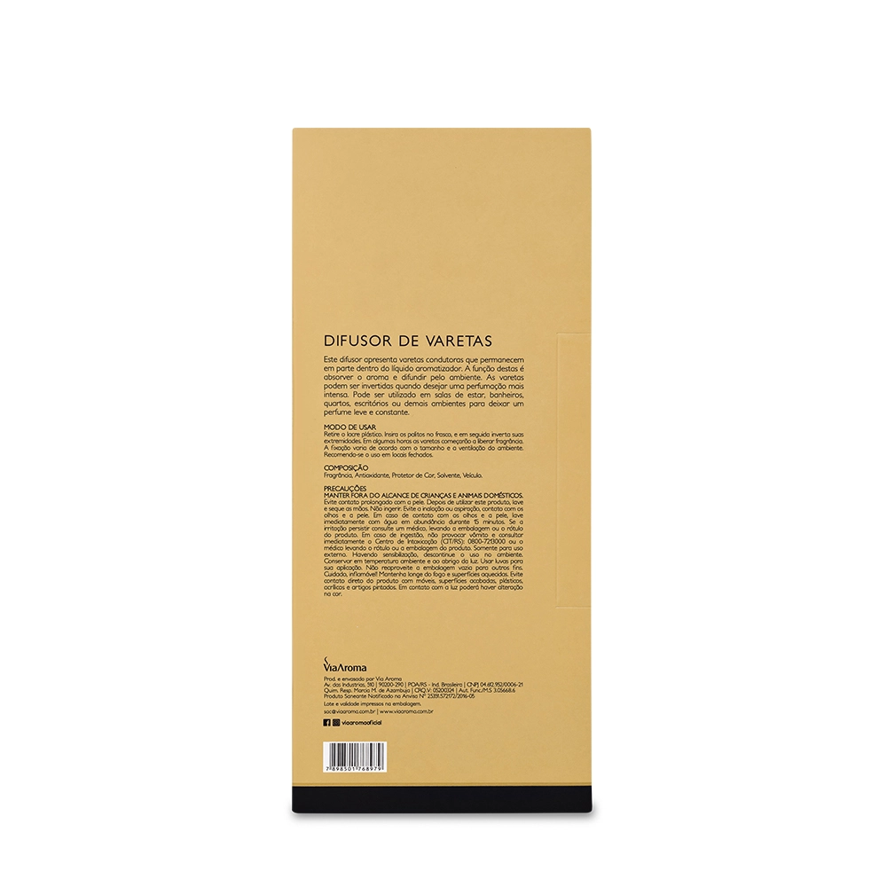 Difusor de Varetas Vanilla Via Aroma - 200ml