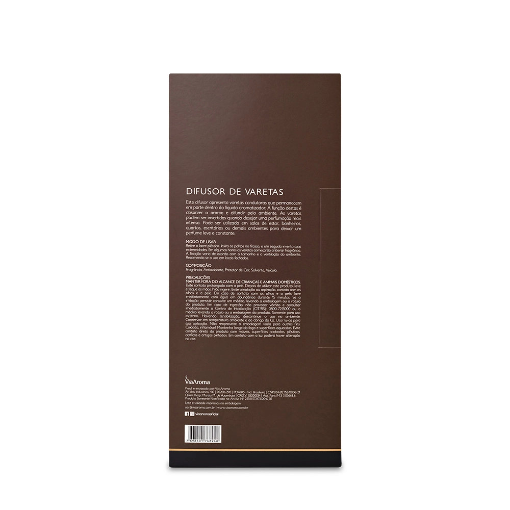 Difusor de Varetas Wood Via Aroma -  200ml