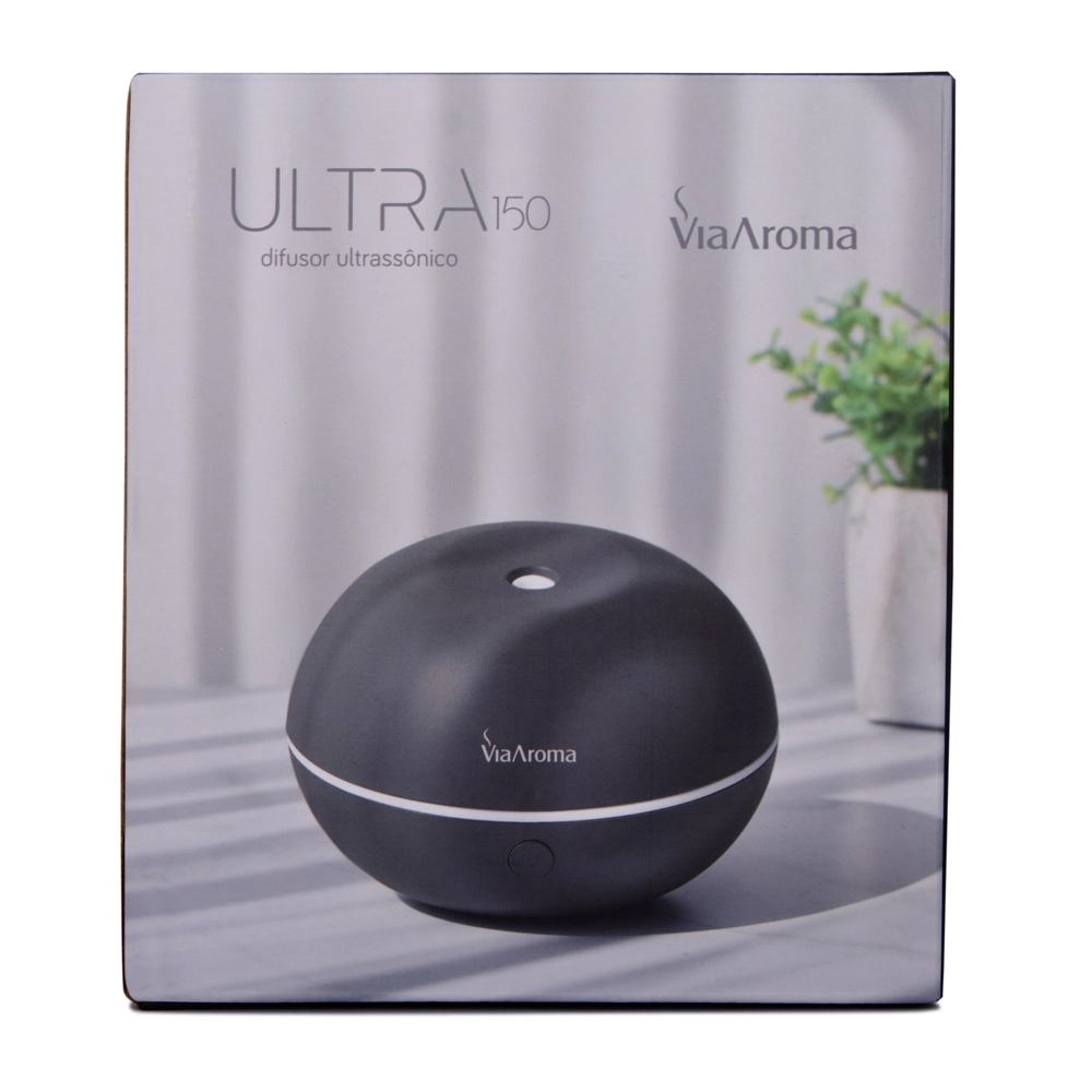 Difusor Ultrassônico ULTRA Cinza 150ml Via Aroma Ambiente 