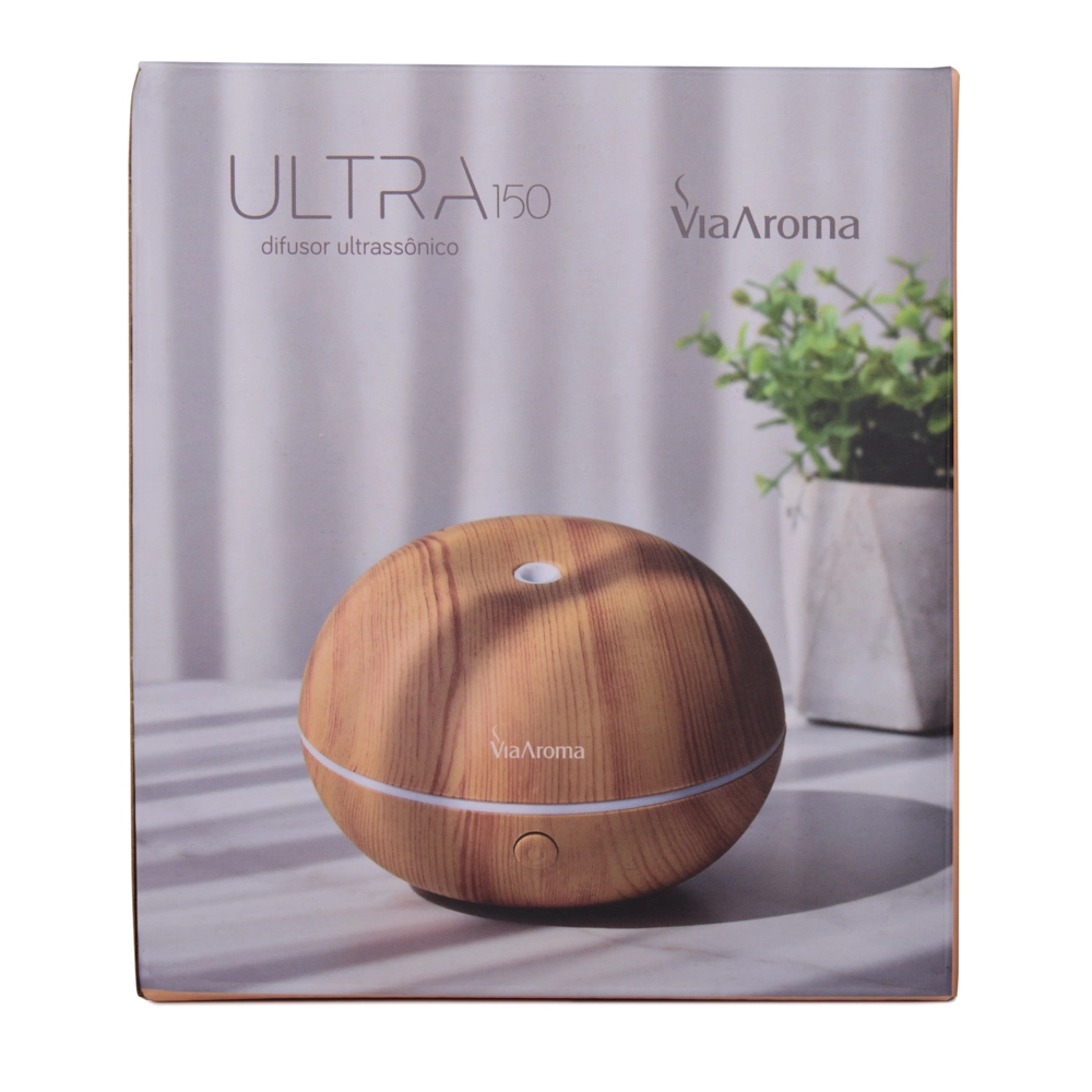 Difusor Ultrassônico ULTRA Madeira 150ml Via Aroma Ambiente 