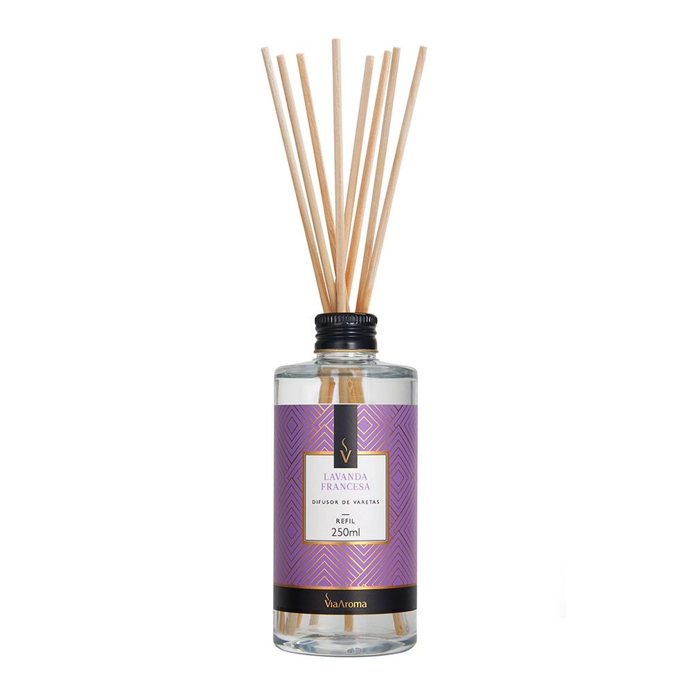 Refil para Difusor de Varetas Lavanda Francesa Via Aroma - 250ml