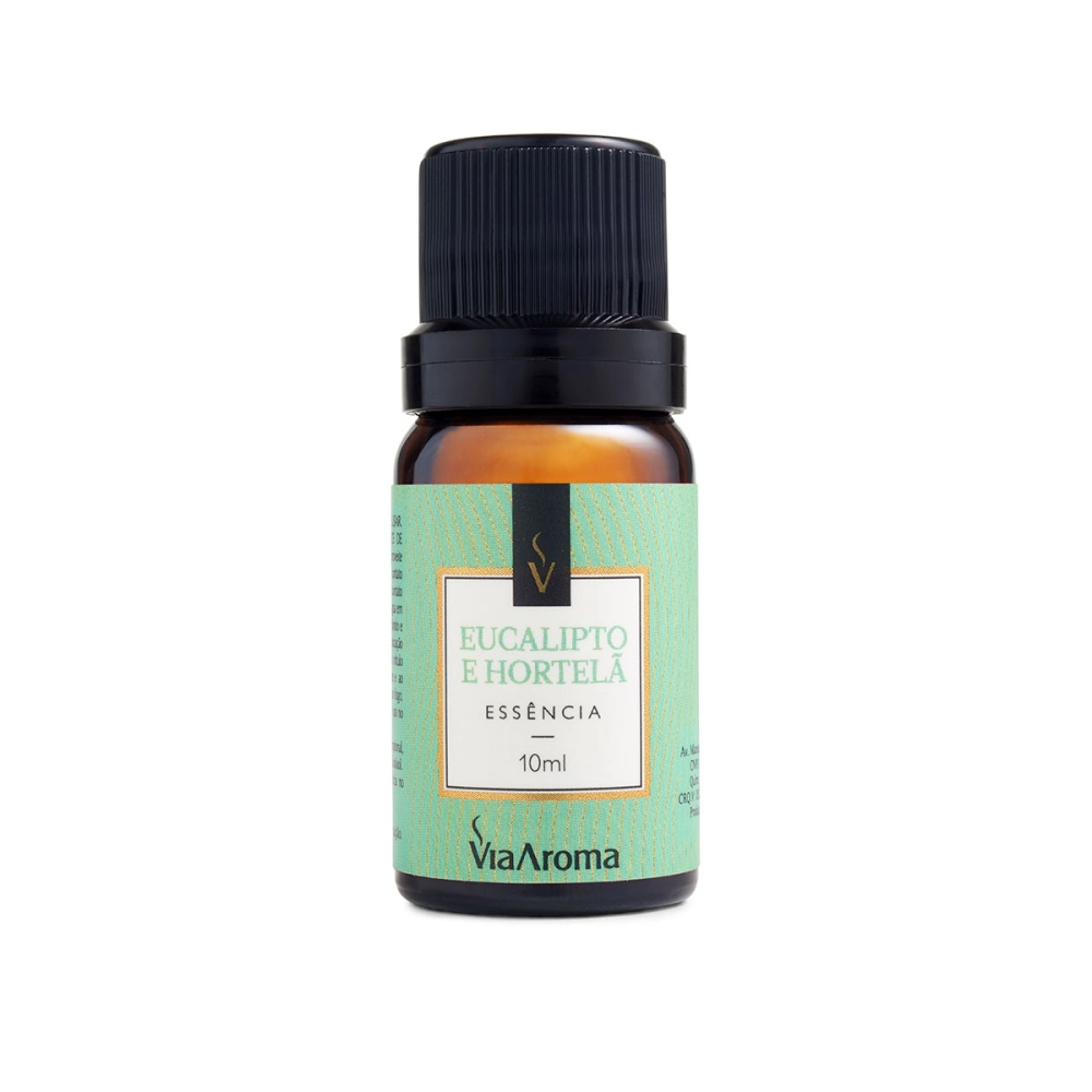  Essência Eucalipto e Hortelã Via Aroma - 10ml Frente