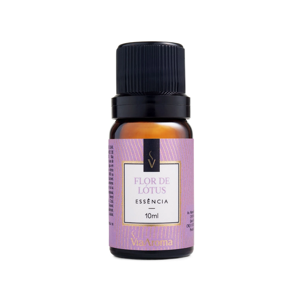  Essência Flor de Lótus Via Aroma - 10ml Frente