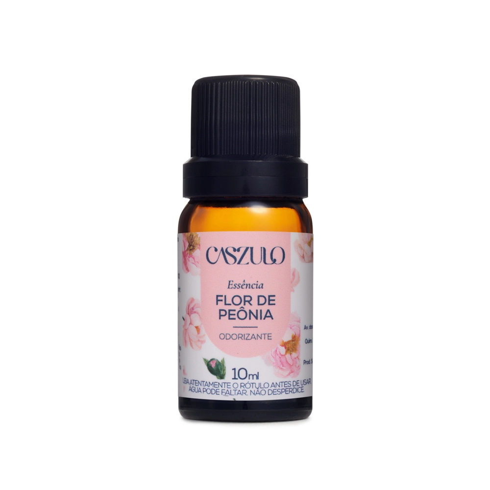  Essência Flor de Peônia Caszulo - 10ml Frente