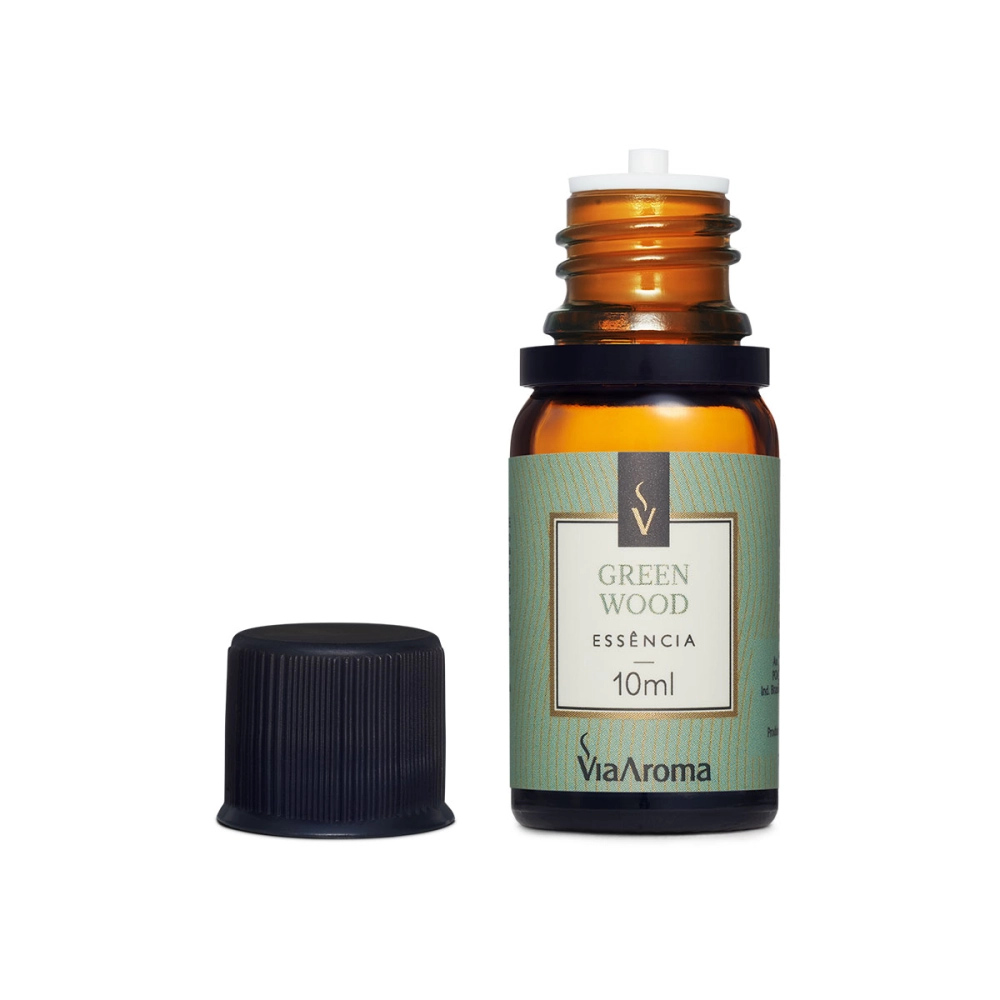 Essência Green Wood Via Aroma - 10ml Tampa
