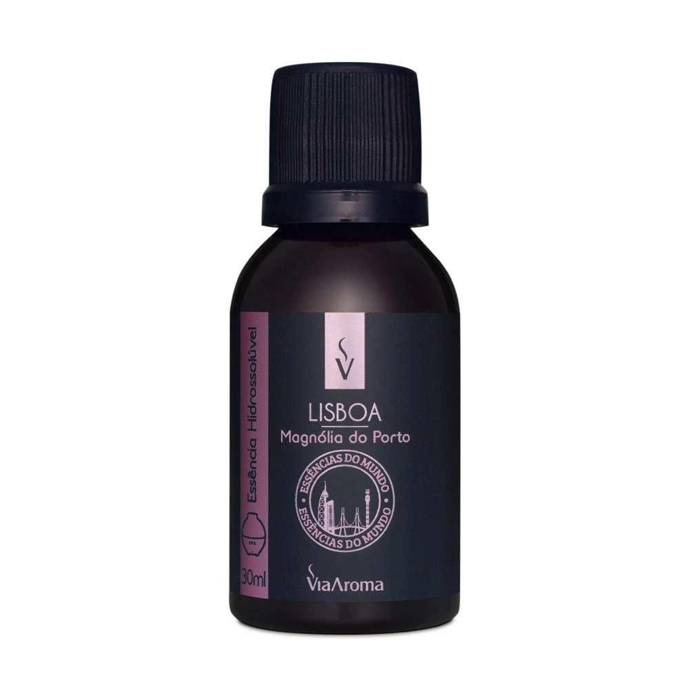 Essência Hidrossolúvel Lisboa, Magnólia do Porto Linha Mundo Via Aroma - 30ml