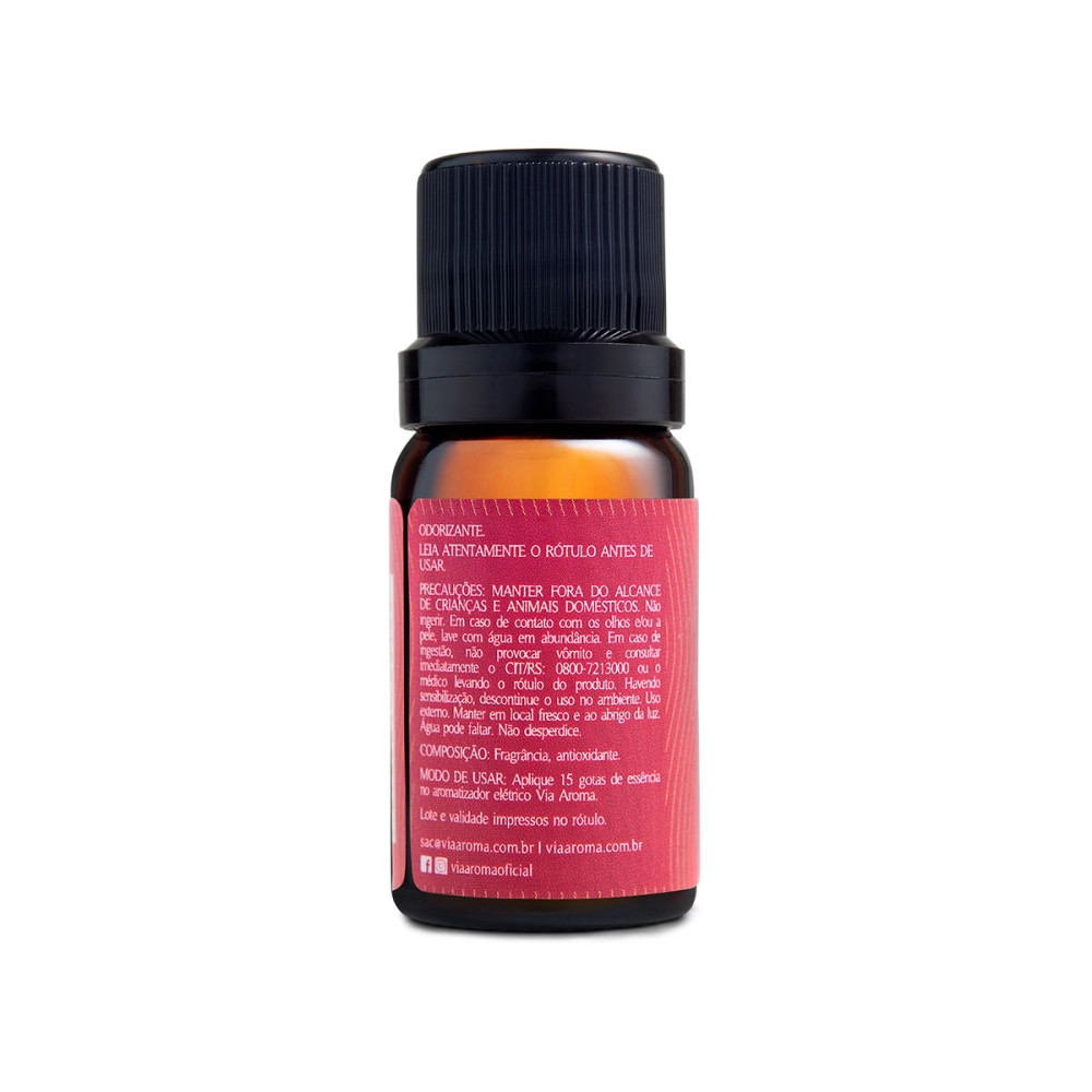 Essência Lírio Âmbar Via Aroma - 10 ml Costas