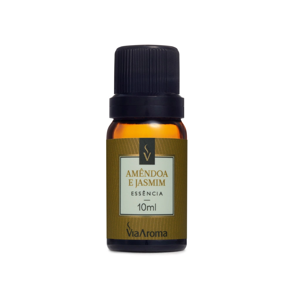 Ess&Atilde;&ordf;ncia Amendoa e Jasmim Via Aroma - 10ml Frente