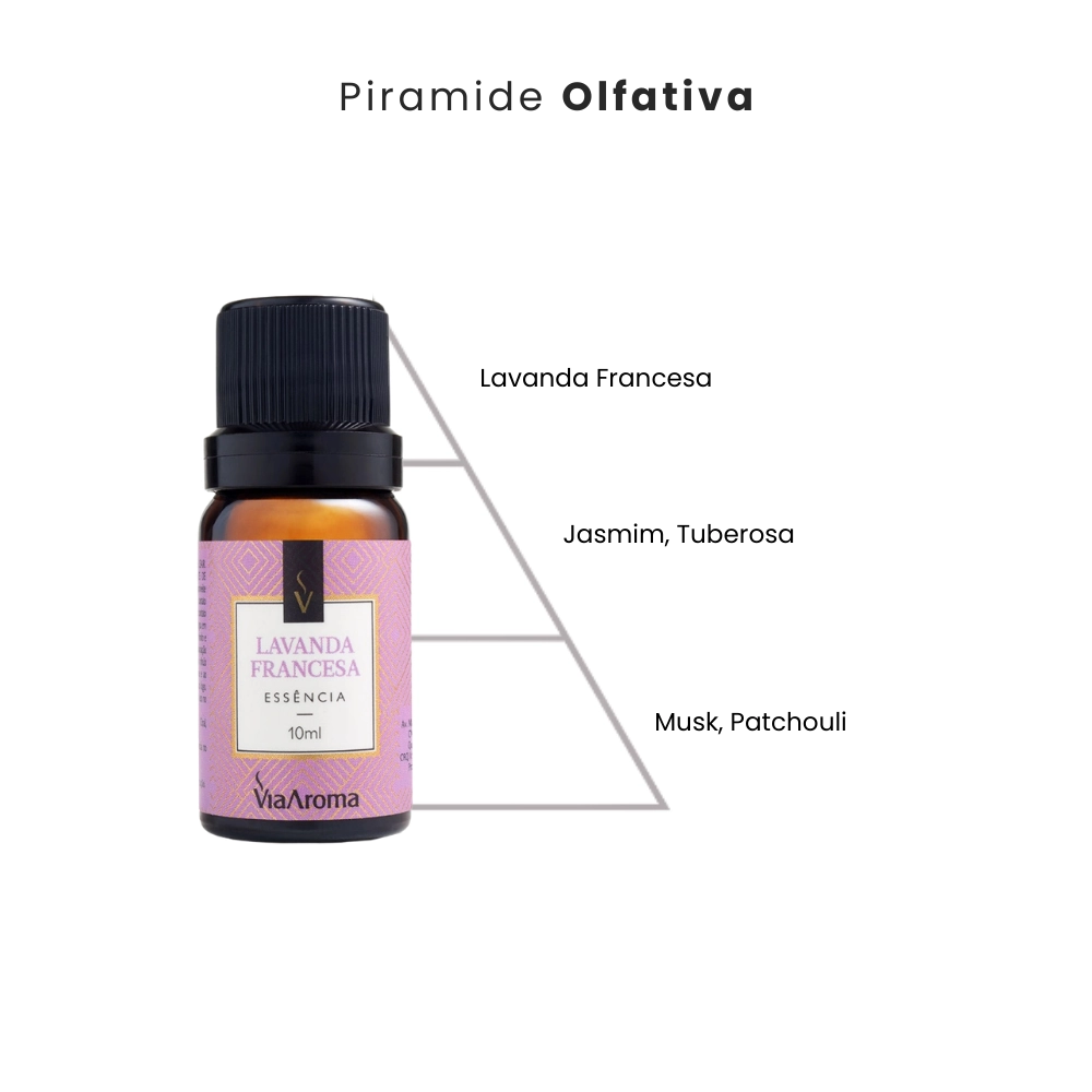 Ess&Atilde;&ordf;ncia Lavanda Francesa Via Aroma - 10ml