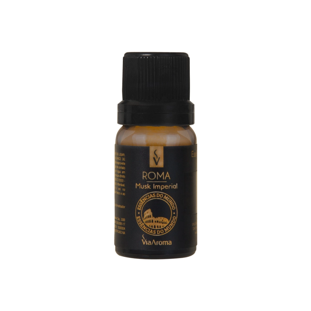  Essência Roma Linha Mundo Via Aroma - 10ml Frente