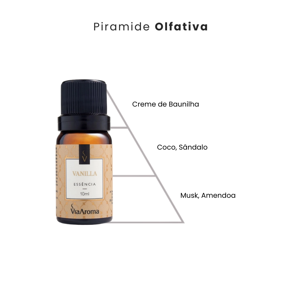 Essência Vanilla Via Aroma - 10ml Essência Vanilla Via Aroma - 10ml